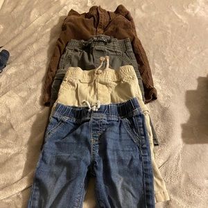 Lot of 4 pair Toddler jeans/pants Sz 12-18 months